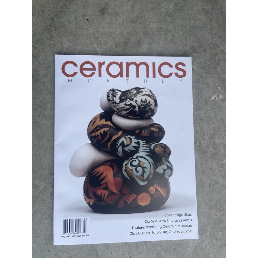 Ceramics Monthly Magazine May 2026 Emerging Artists Pottery Art Ceramic